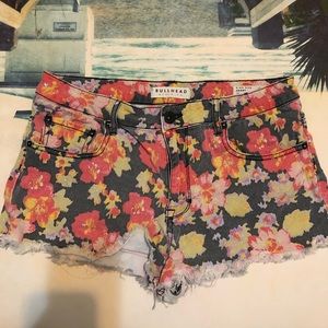 Bullhead Pink Floral shorts - size 11